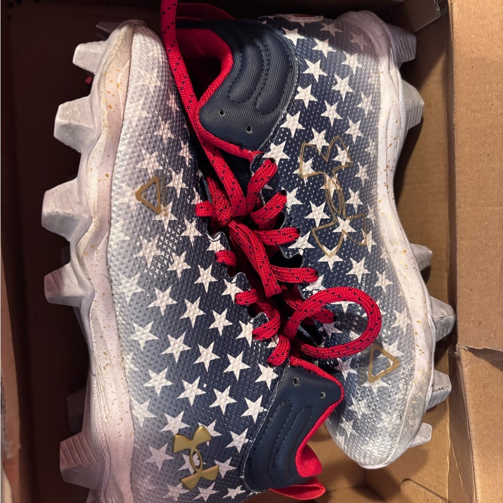 Under Armour Kids' Starry Sneakers - Navy and Crimson